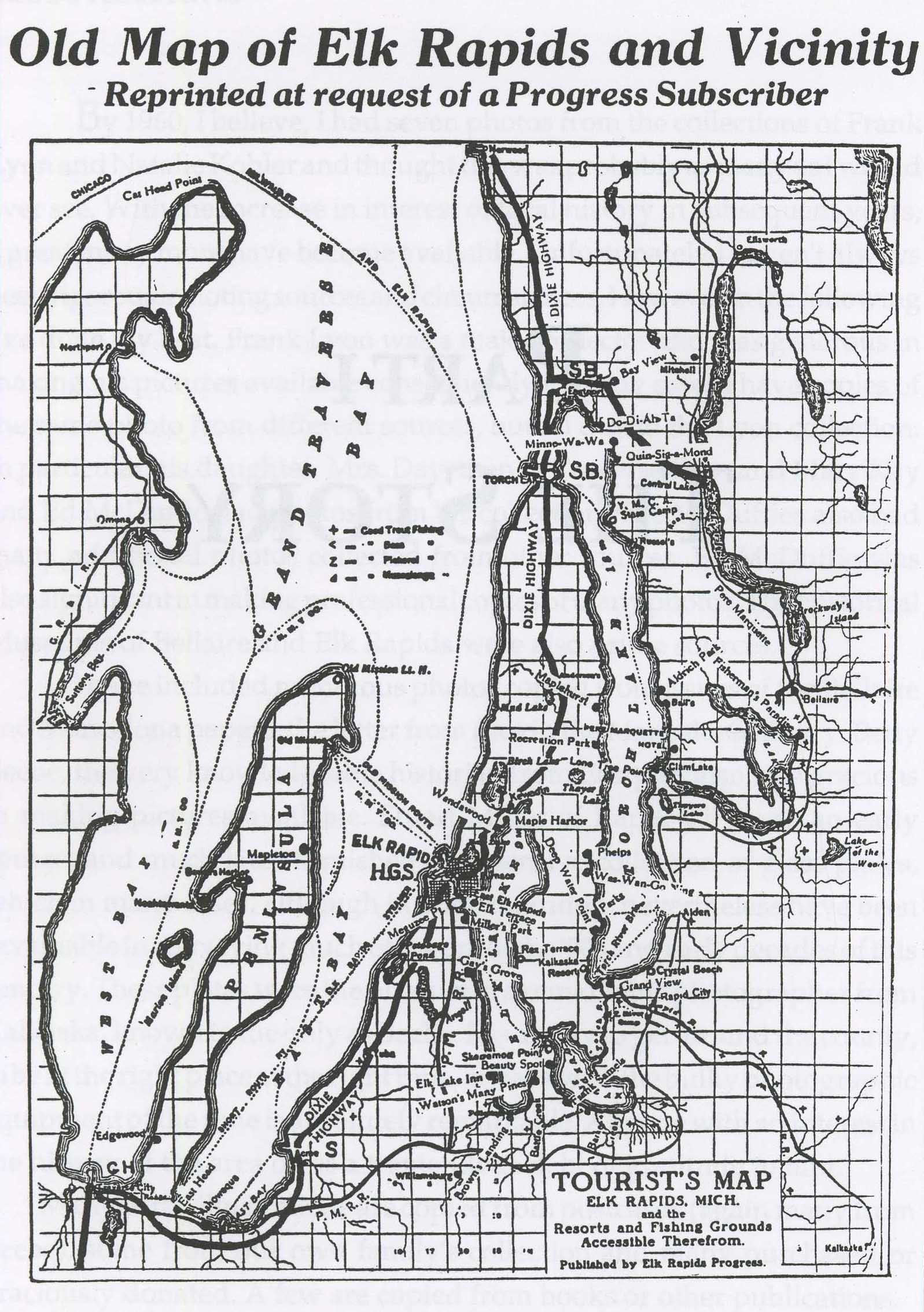 Map of Elk Rapids