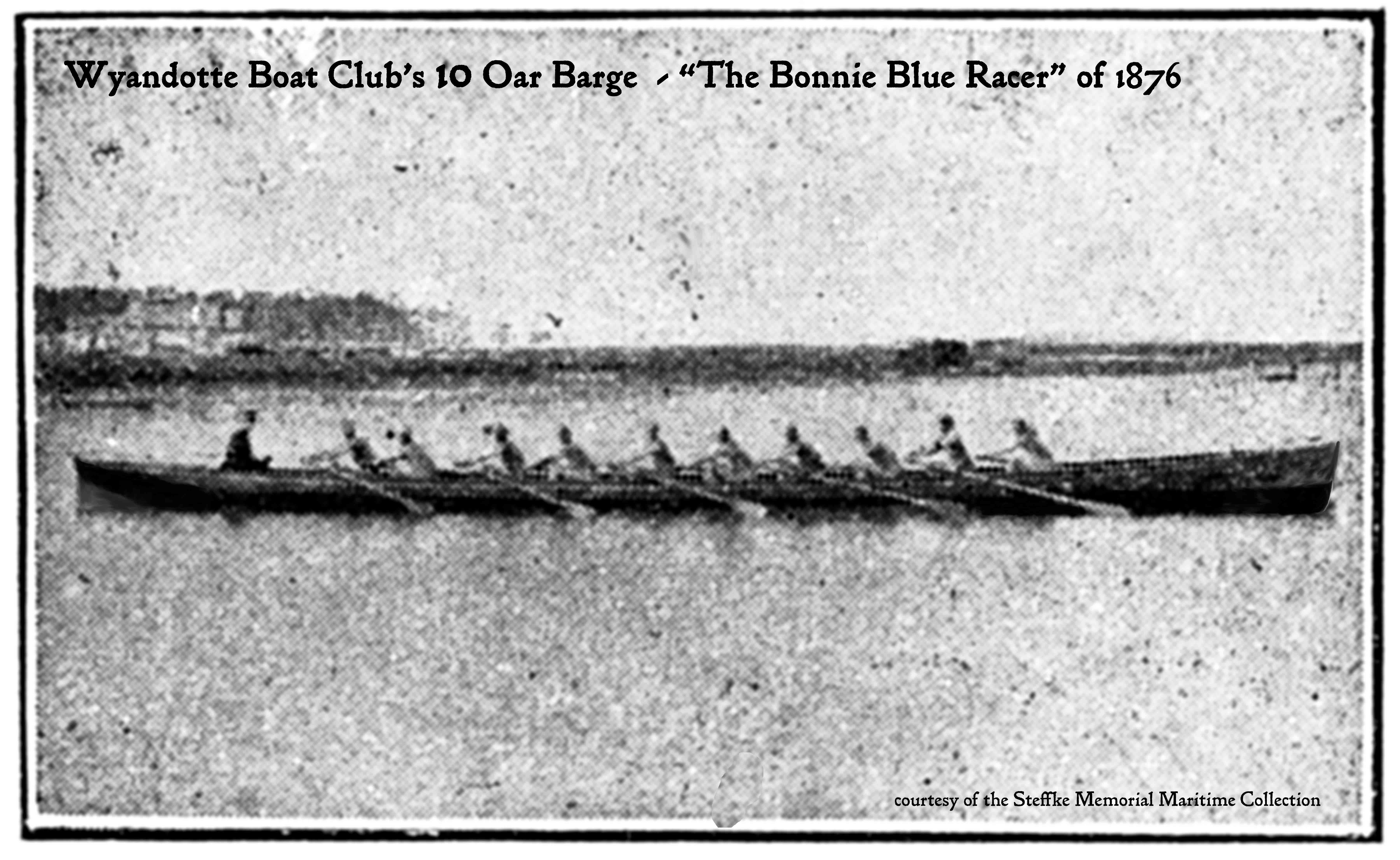 The 'Bonnie Blue Racer' a 10 man barge called the 