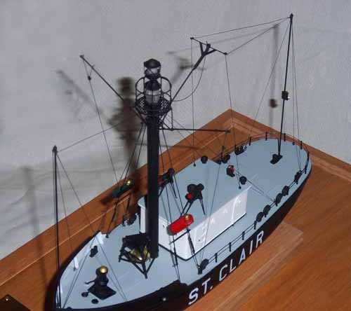 Light ship vessel No. 75 model mast detail